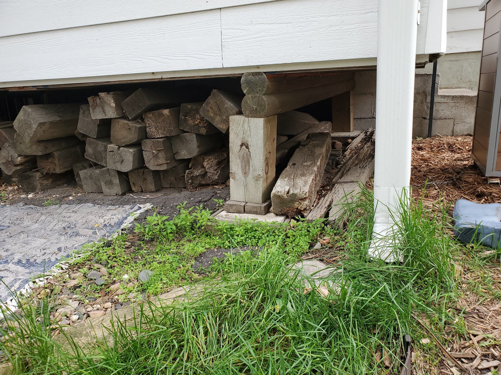 Gallery photos for Raising the Porch with Helical Piers for Stability in Minneapolis: Image #2