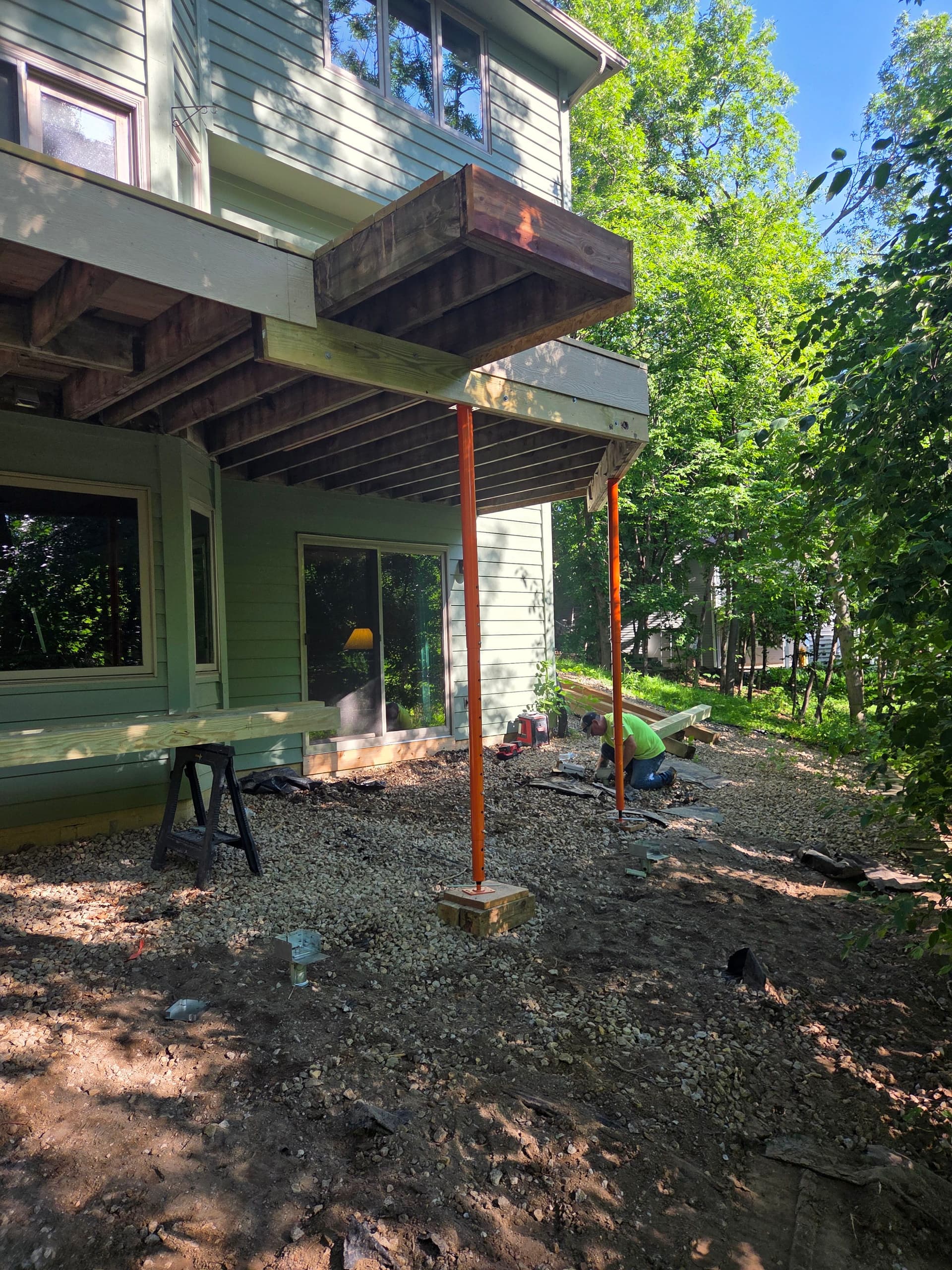 Gallery photos for Helical Pier Deck Footing Replacement in Maple Grove: Image #2