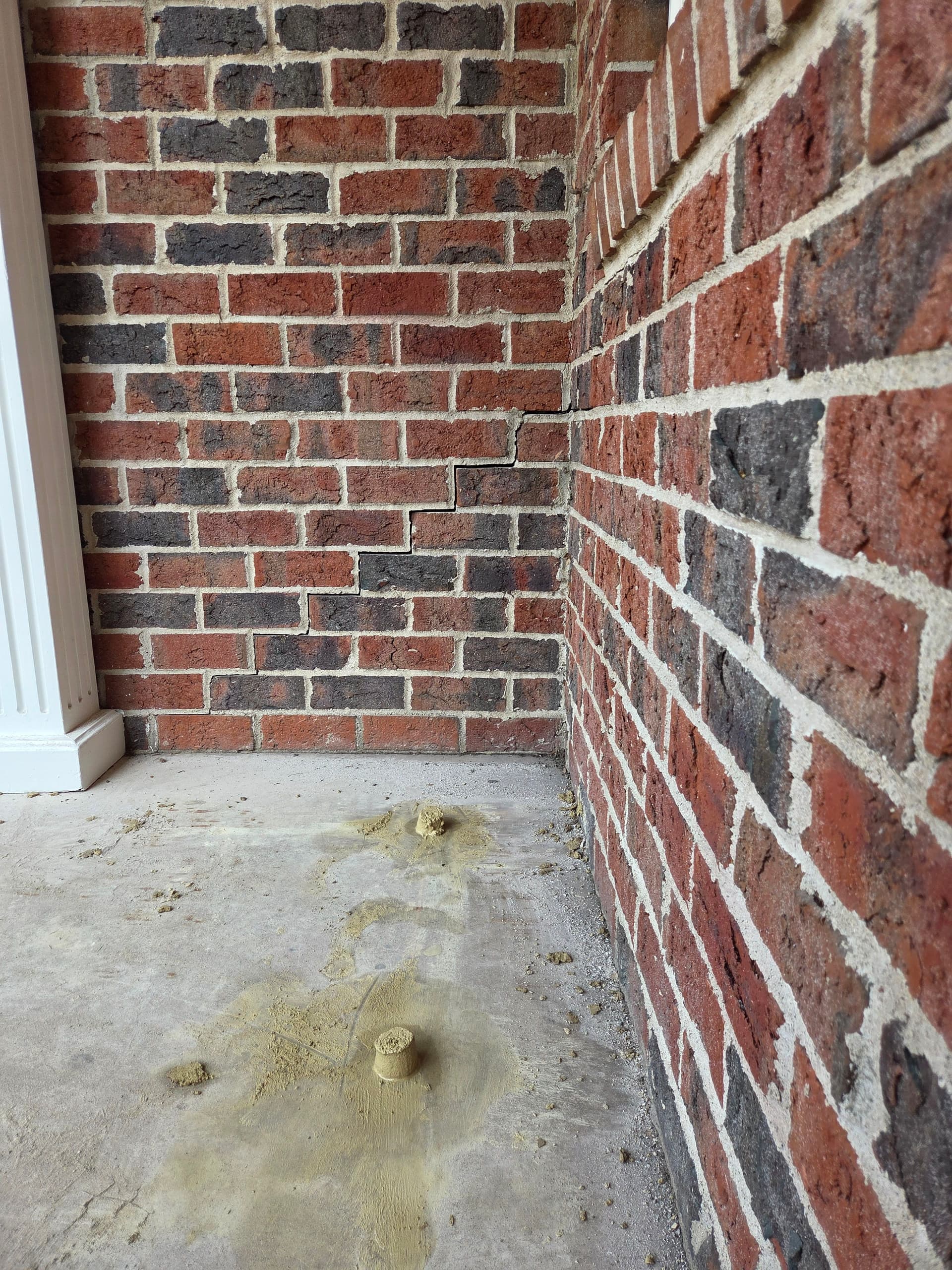 Gallery photos for Settling Brick Porch Lifted and Repaired in Golden Valley: Image #1