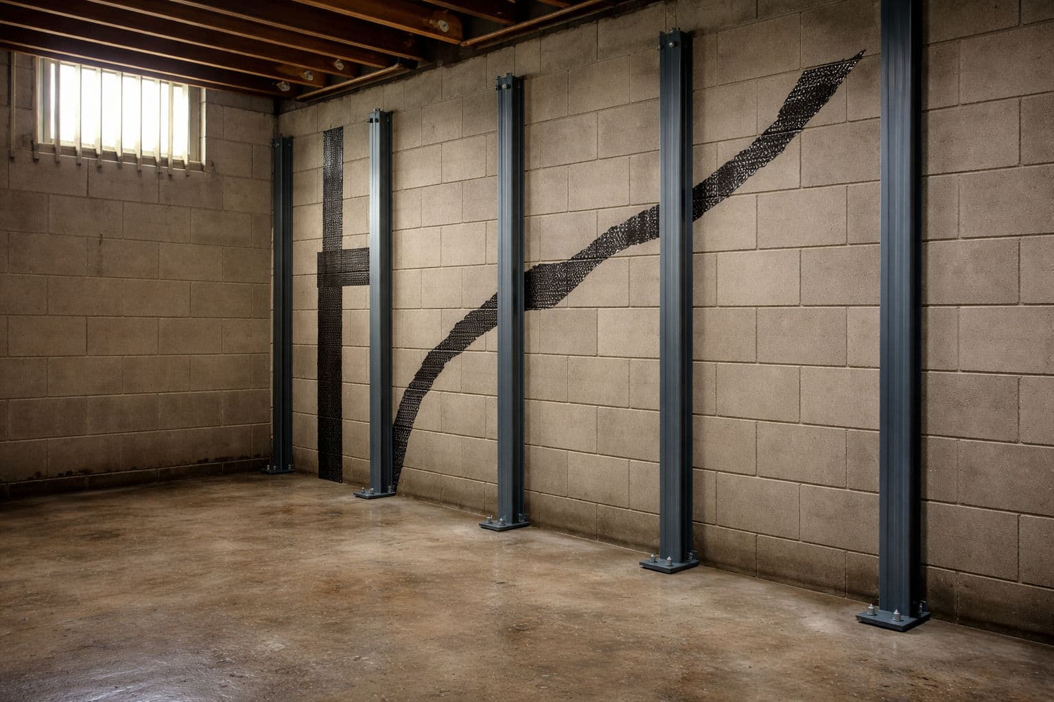 Gallery photos for Comprehensive Bowing Wall Repair: Image #1