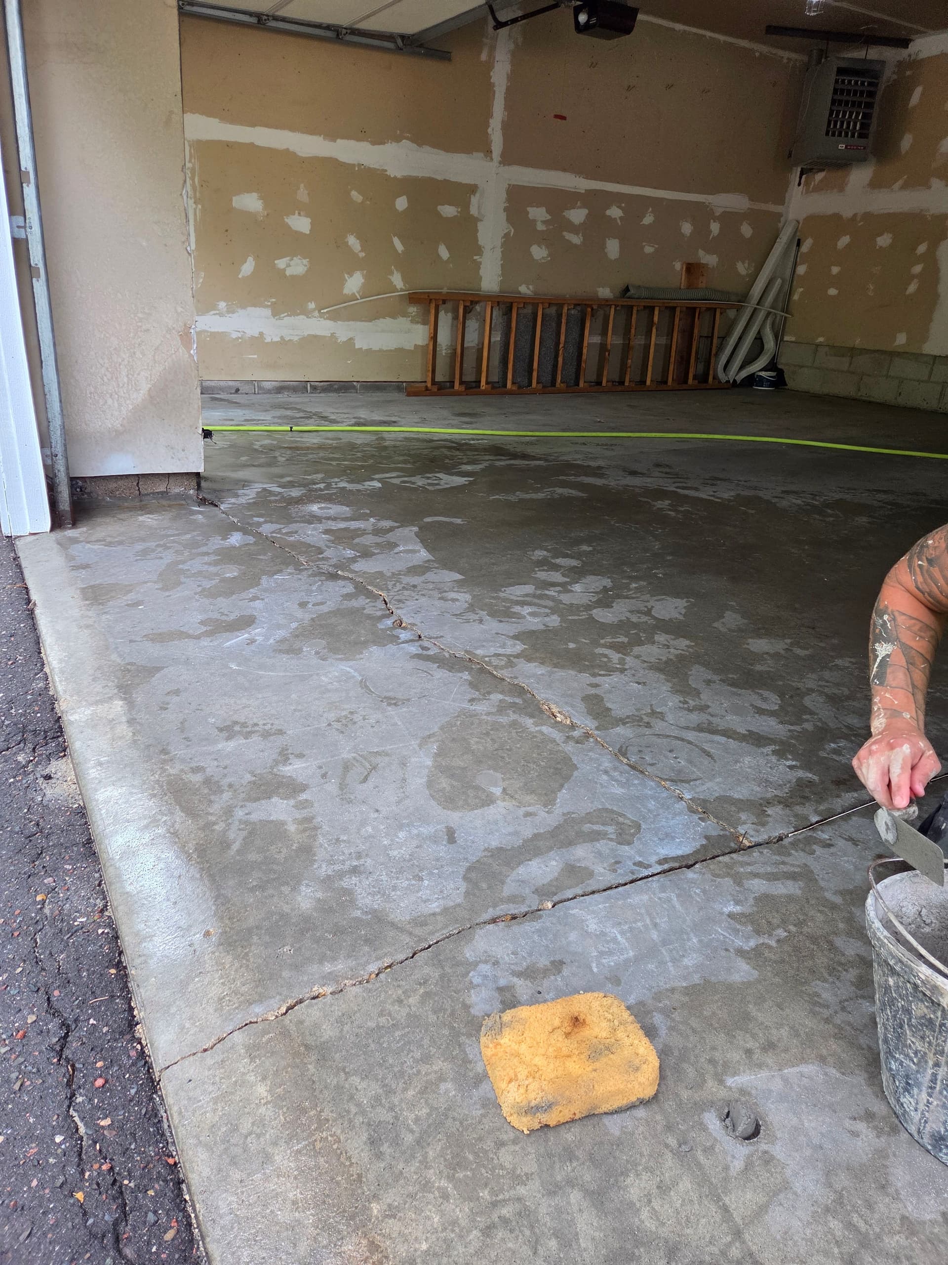Gallery photos for Settled Garage Floor Concrete Lifting in Oakdale MN Before a Home Sale: Image #1