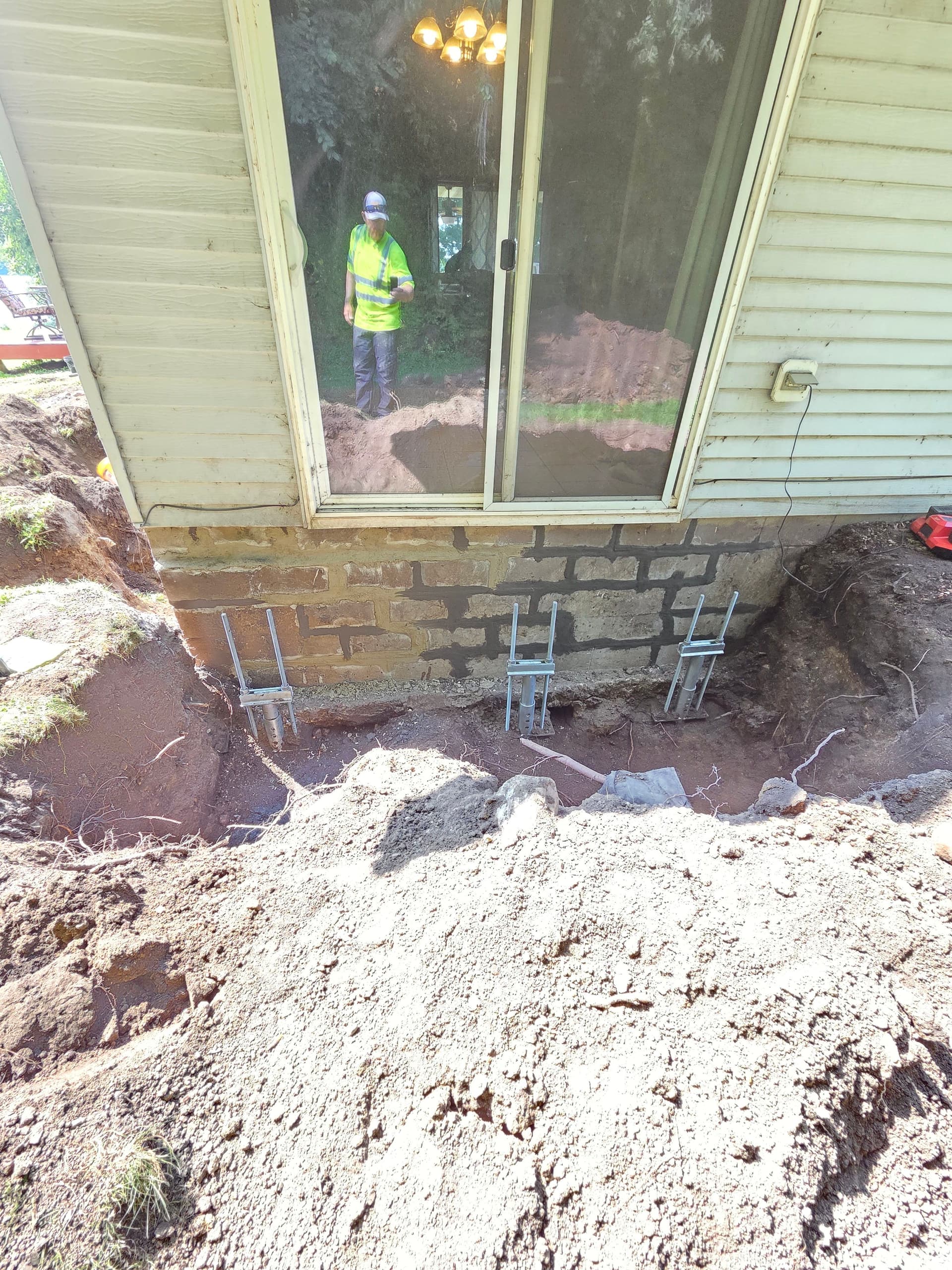 Gallery photos for Foundation Releveling and Helical Pier Installation in Waterville: Image #4