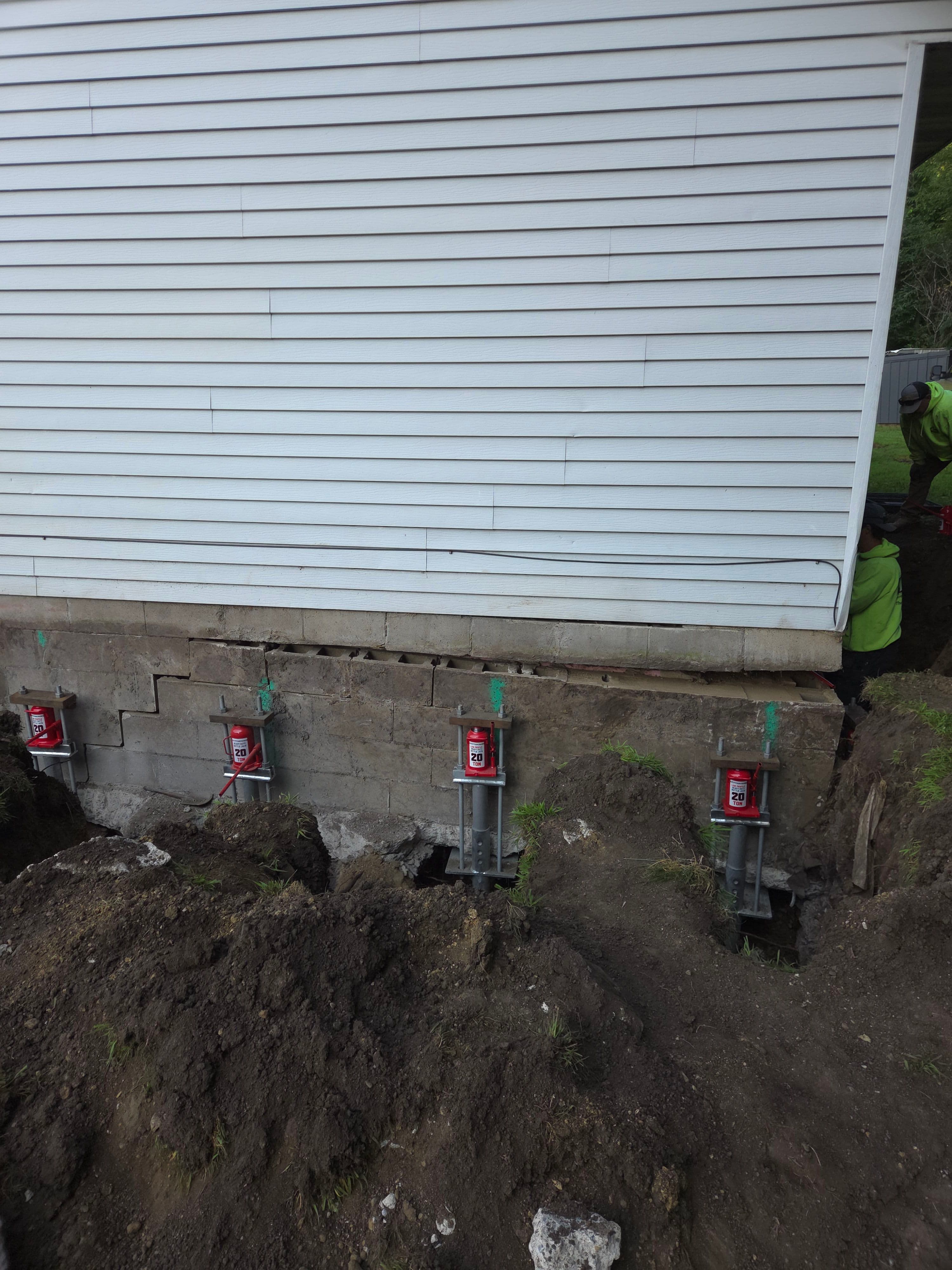 Project Foundation Releveling and Helical Pier Installation in Waterville image