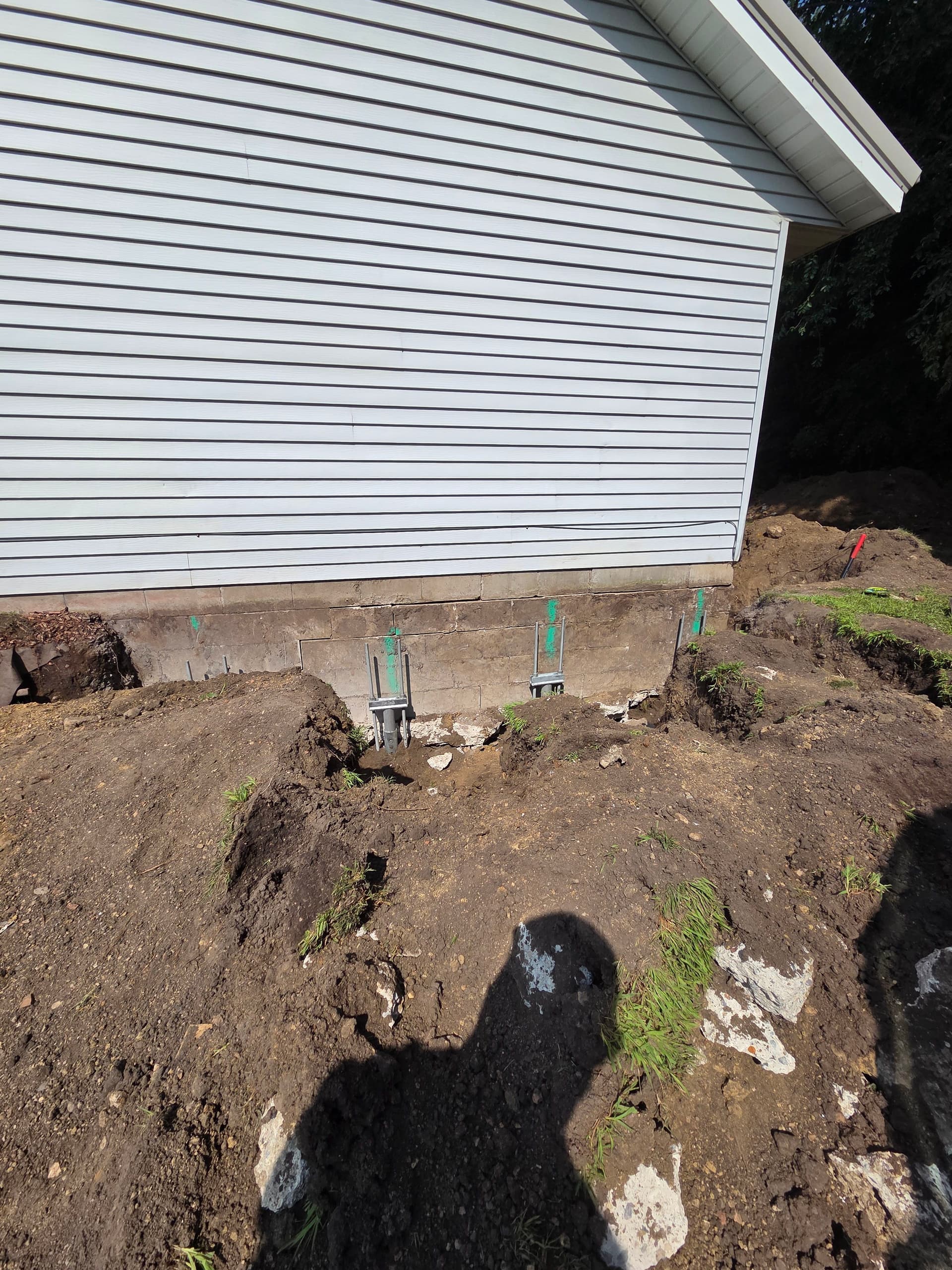 Gallery photos for Foundation Releveling and Helical Pier Installation in Waterville: Image #1