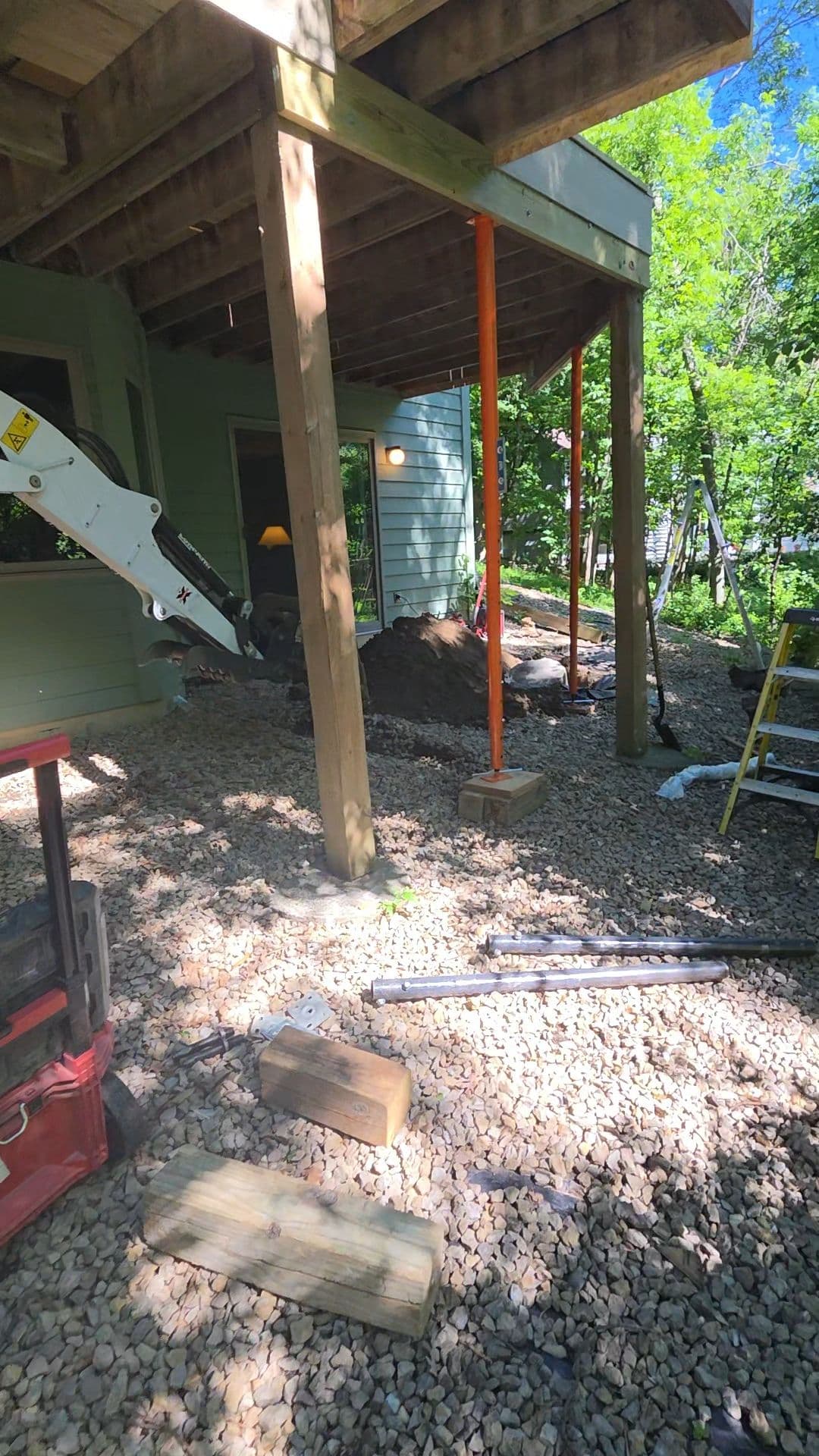Helical Pier Deck Footing Replacement in Maple Grove image