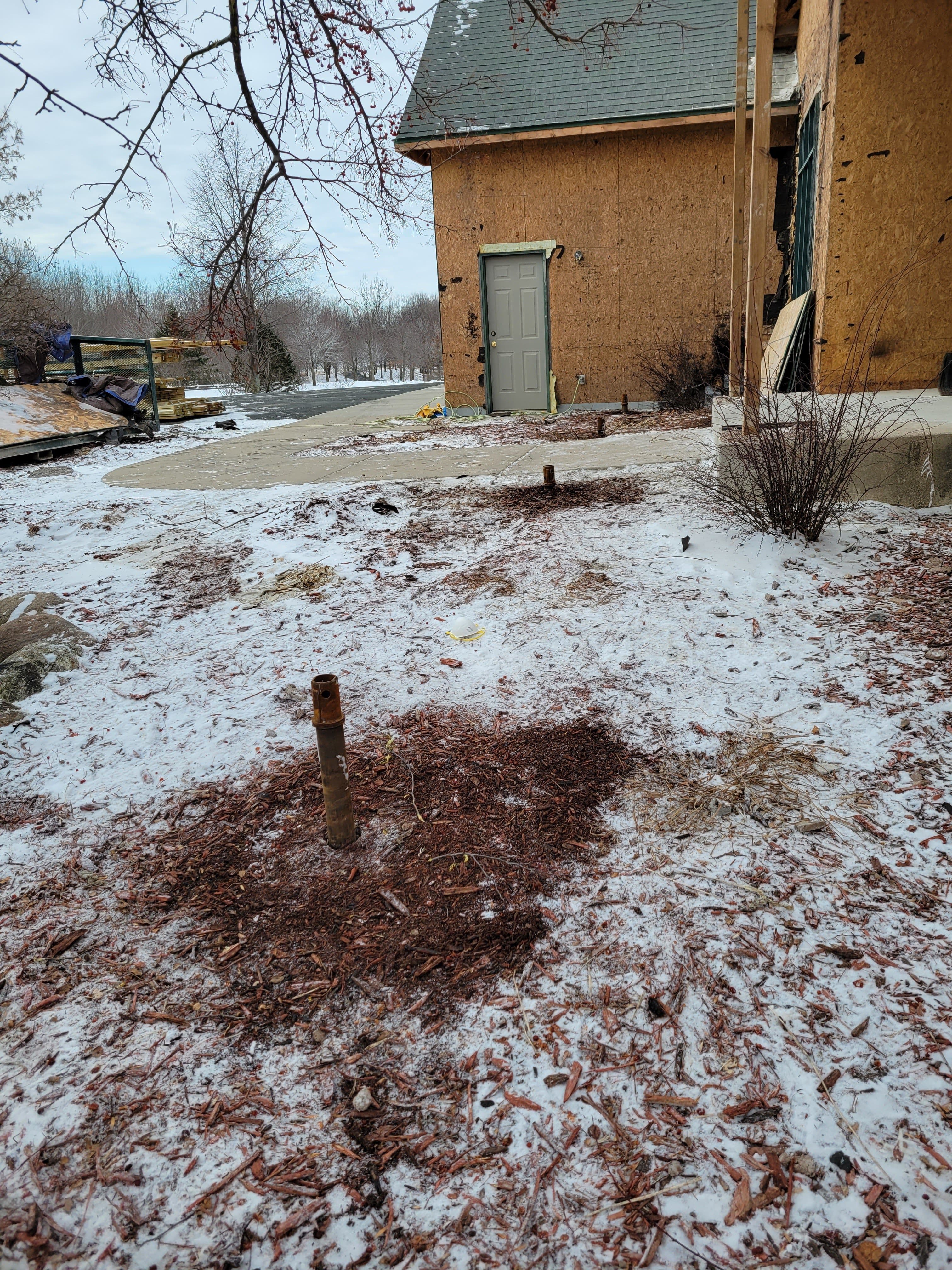 Project Helical Pier Installation Ensuring Stability Even in Winter image