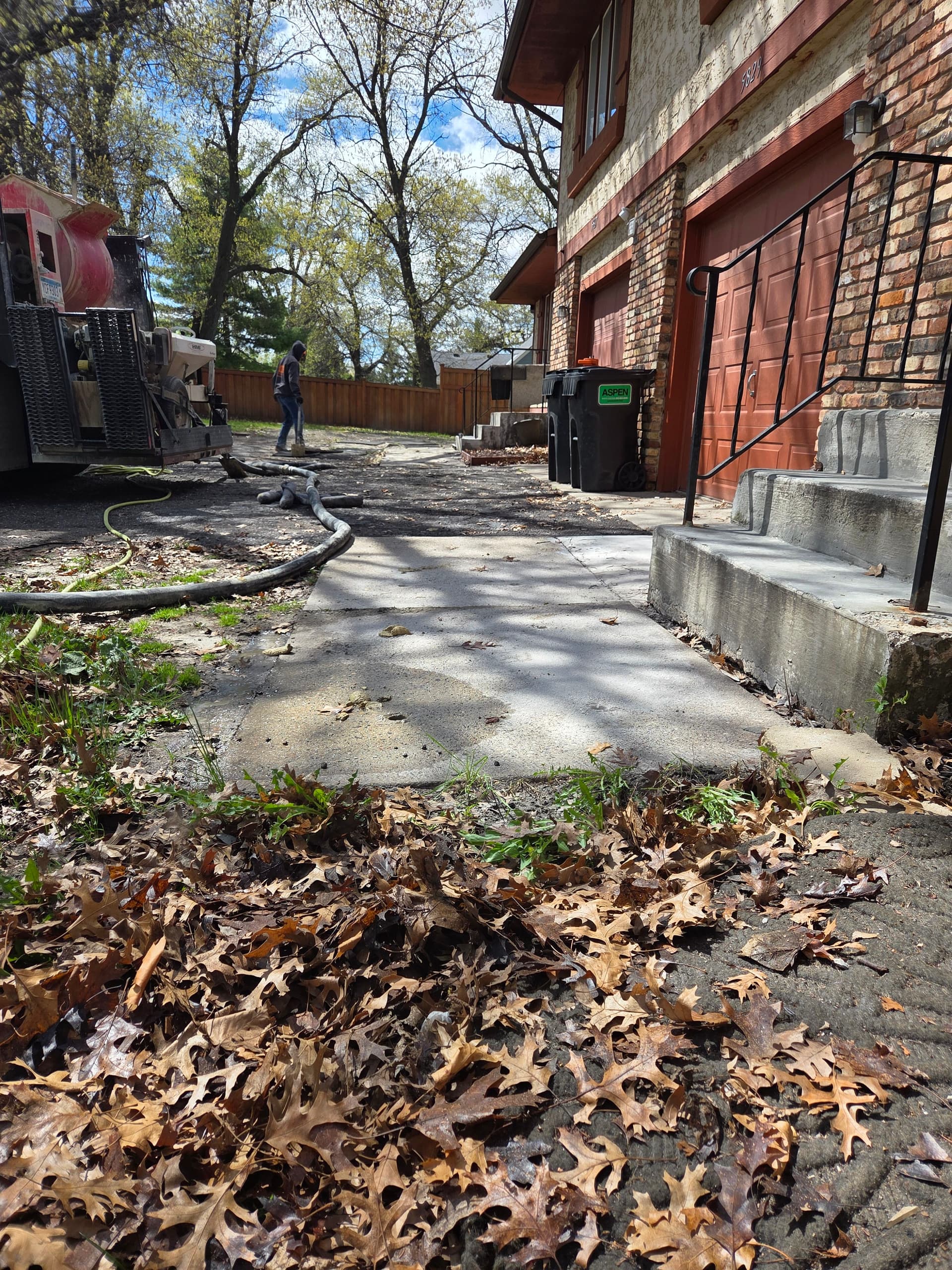 Gallery photos for Sunken Front Entry Raised Back to Level with Mudjacking: Image #2