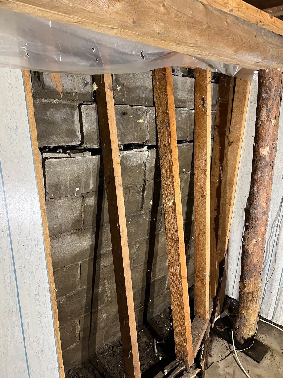 Gallery photos for Steel Beams Installed for Bowing Wall Repair: Image #2