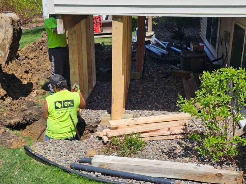 Gallery photos for Permanent Stabilization with Helical Piers in Minnesota: Image #1