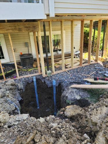 Gallery photos for Permanent Stabilization with Helical Piers in Minnesota: Image #2