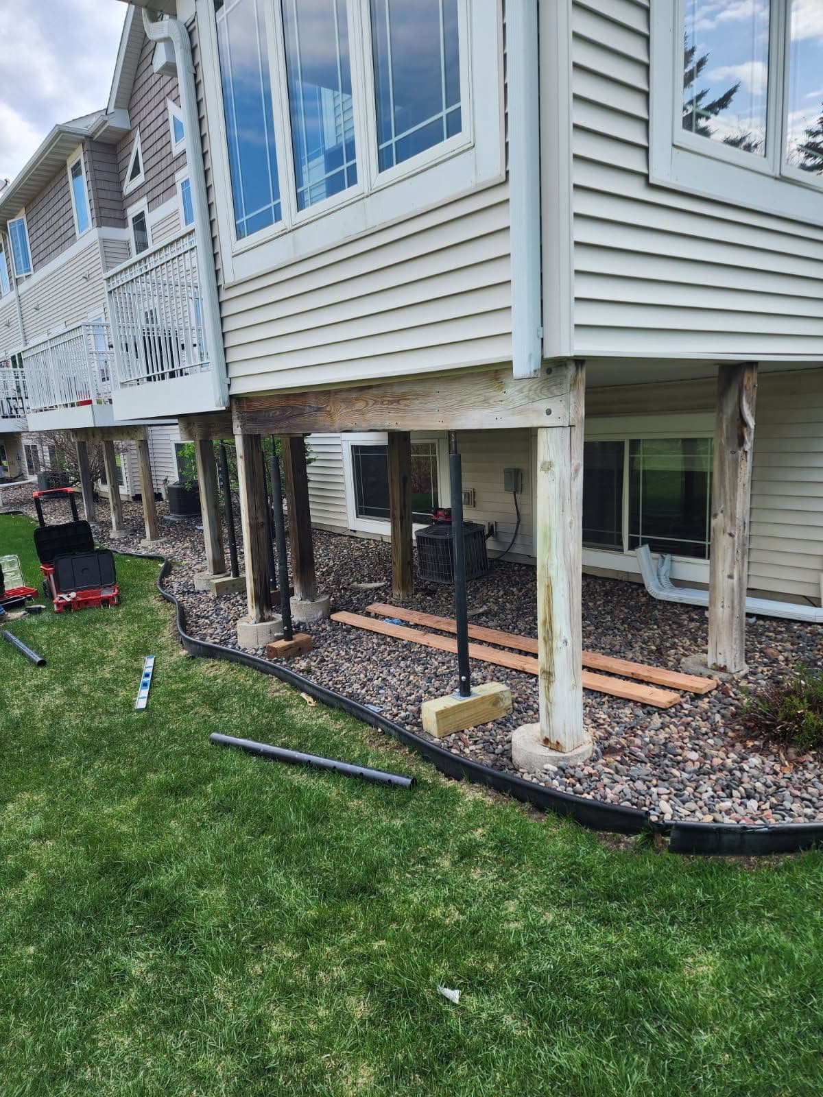 Gallery photos for Permanent Stabilization with Helical Piers in Minnesota: Image #3