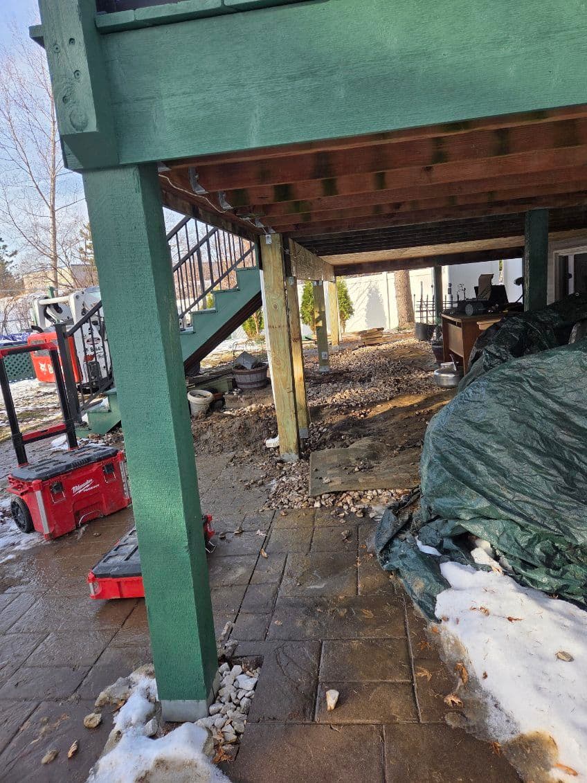 Gallery photos for Porch Leveling with Helical Piers for Long-Lasting Stability: Image #3