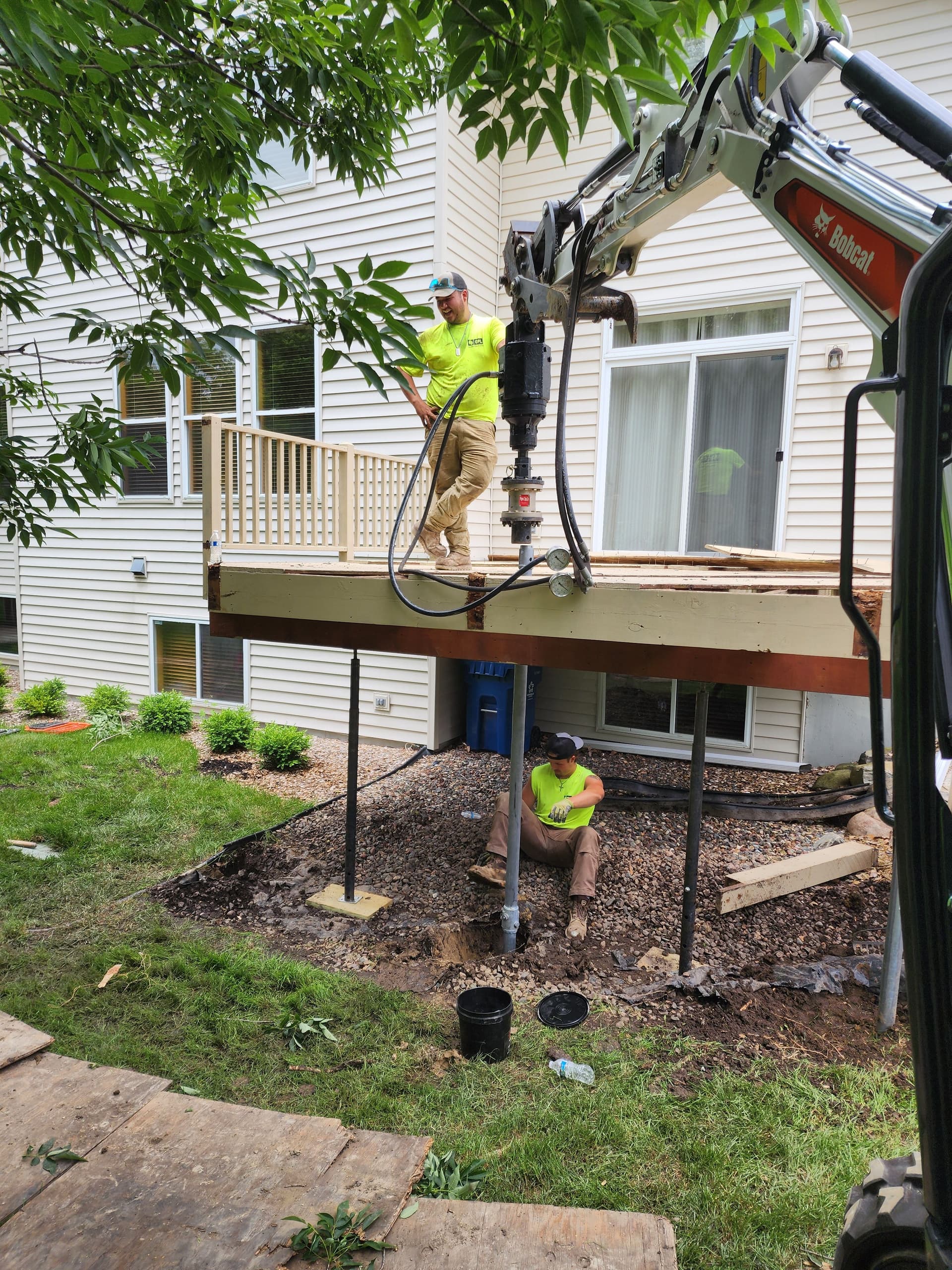 Deck Stability Secured with Helical Piers image