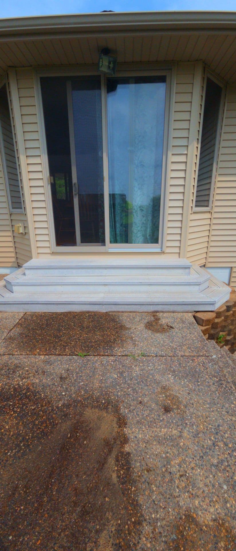 Gallery photos for Sinking Back Patio Re-Leveled in Farmington MN: Image #1