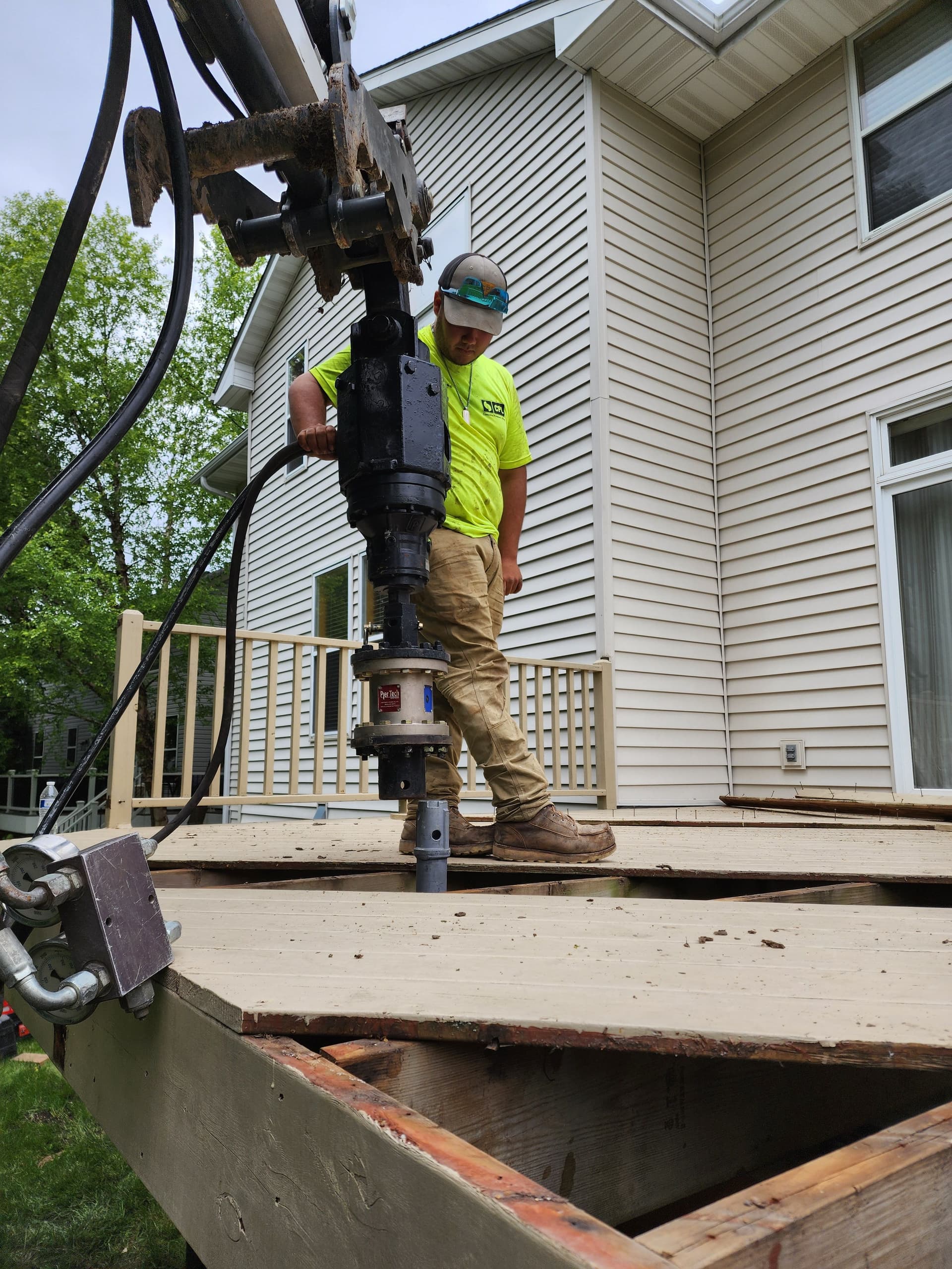 Gallery photos for Deck Stability Secured with Helical Piers: Image #1