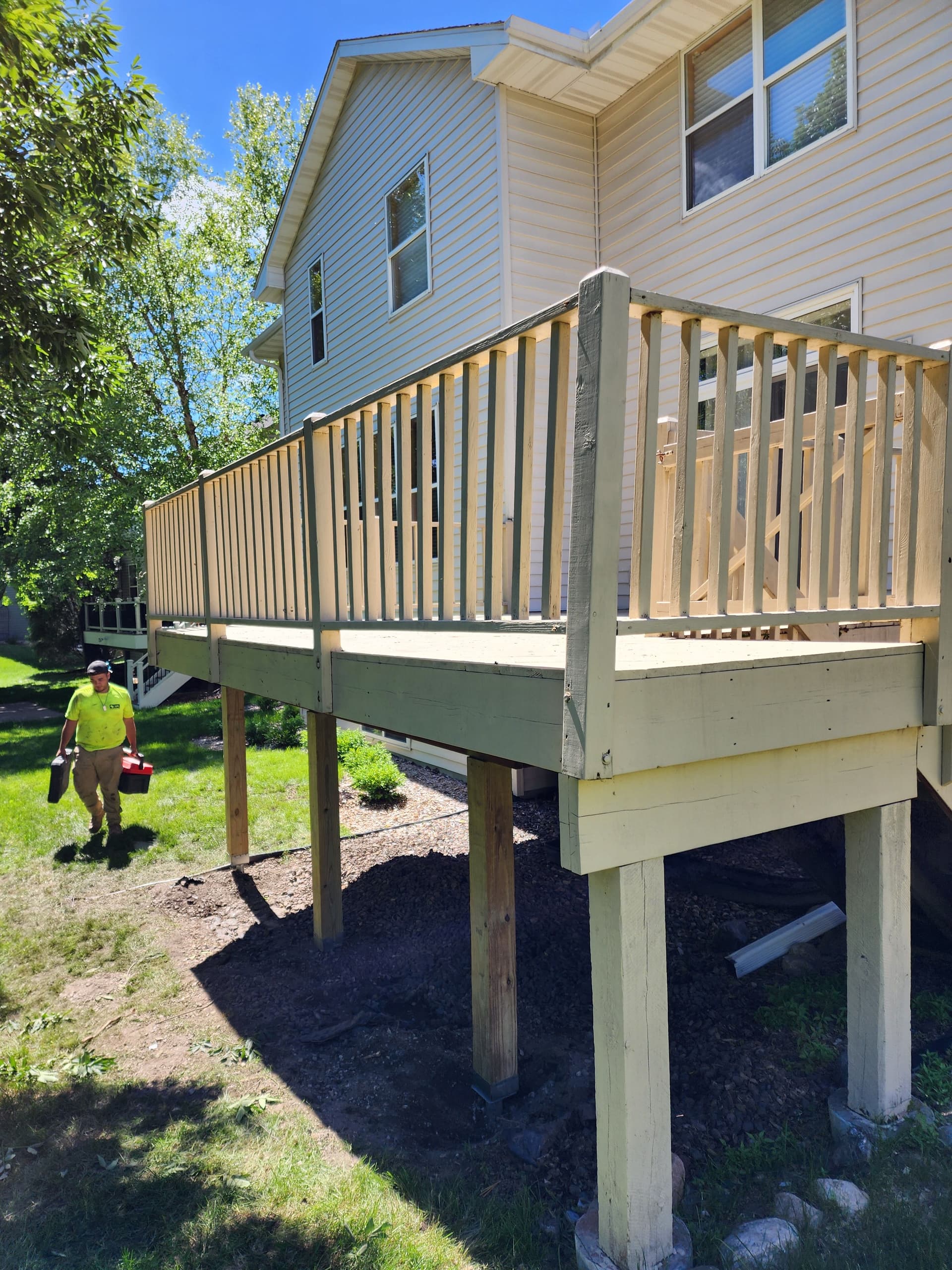 Gallery photos for Deck Stability Secured with Helical Piers: Image #3