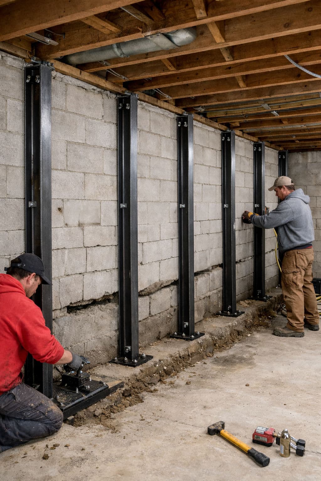 Bowing Wall Repair Solutions Enhancing Structural Integrity image