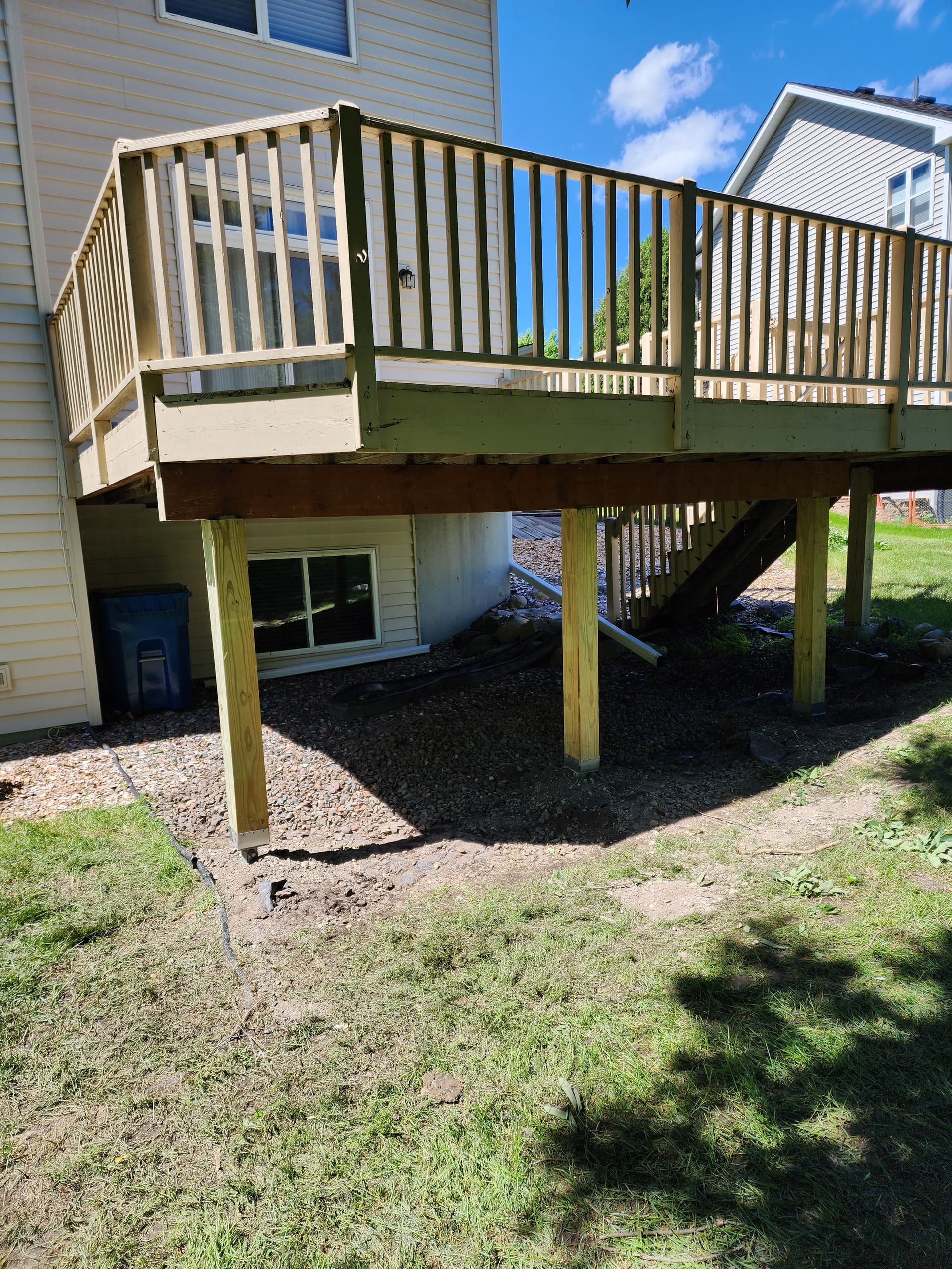 Gallery photos for Deck Stability Secured with Helical Piers: Image #2