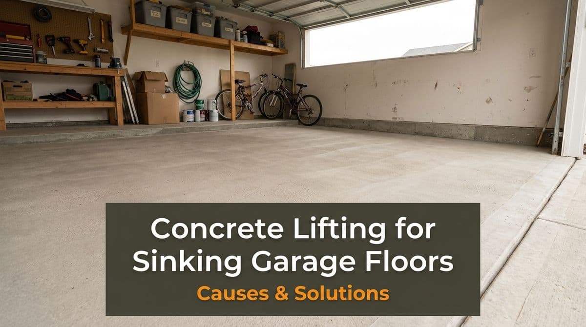 Blog post Sinking Garage Floors on Fill: How Concrete Lifting Helps image