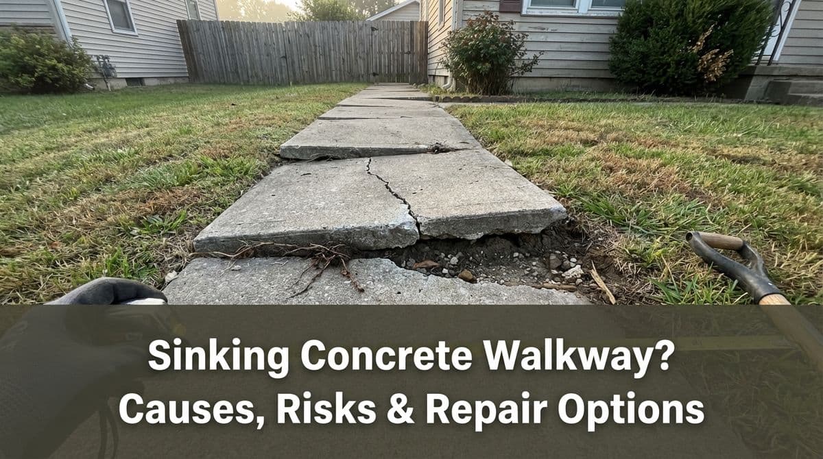 Featured post - Sinking Concrete Walkway? Causes, Risks & Repair Options