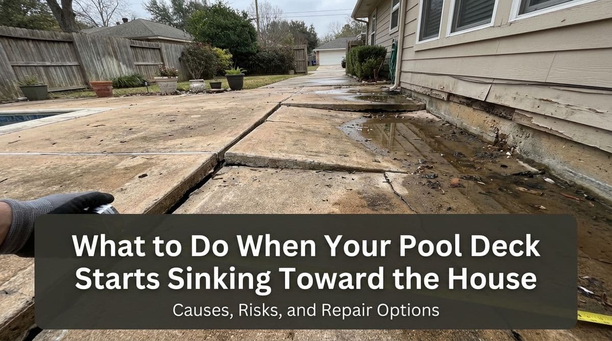 Featured post - What to Do When Your Pool Deck Starts Sinking Toward the House
