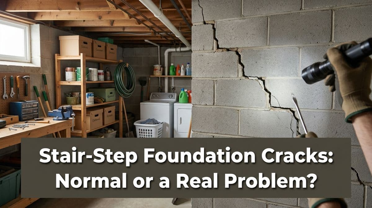 Stair-Step Foundation Cracks: Normal or a Real Problem? image