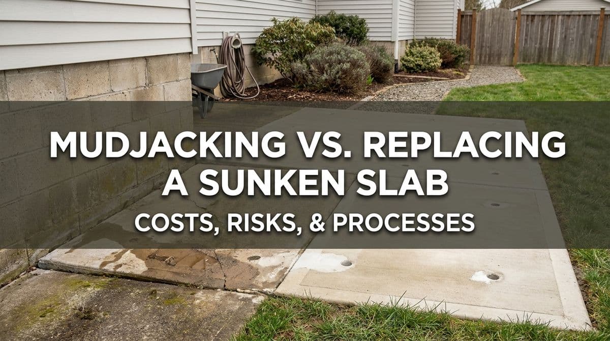 Mudjacking vs. Replacing a Sunken Slab by Your Foundation image